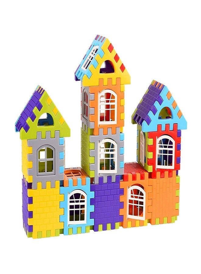 Globular Building Blocks for Kids,House Block Kid Toy House Puzzle Kid Big Size House Building Blocks with Windows, Block Game for Kids,Boys,Children Block Building Toy Kid - Image 3